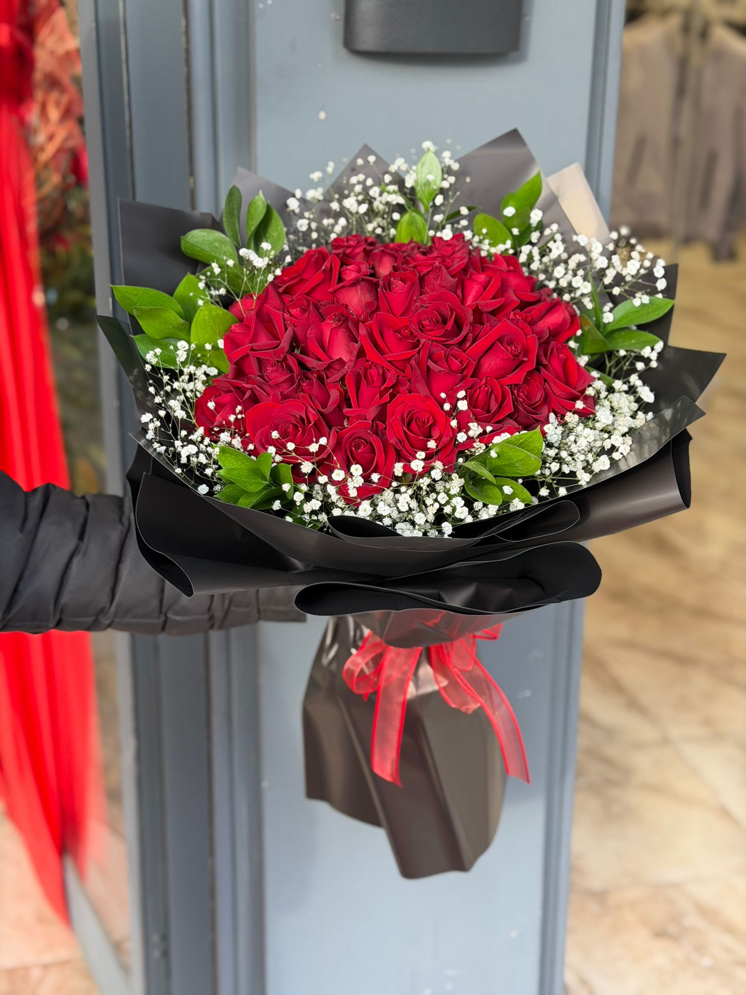 Kırmızı gül buketi 